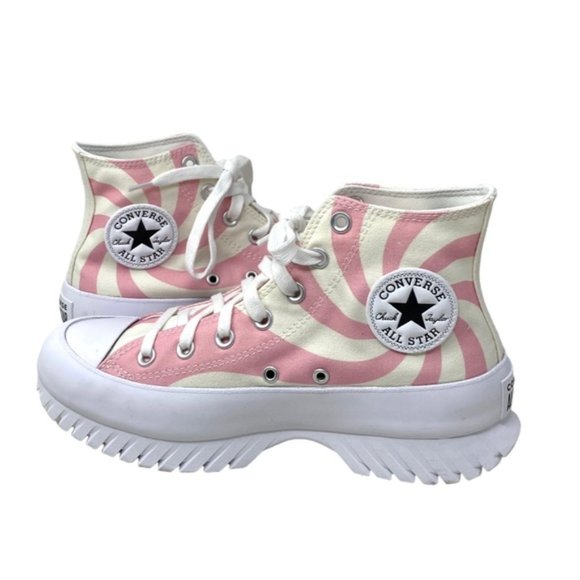 Converse Chuck Taylor Lugged 2.0 Shoes Pink Candy High Top Canvas Women A10020C - Picture 6 of 10